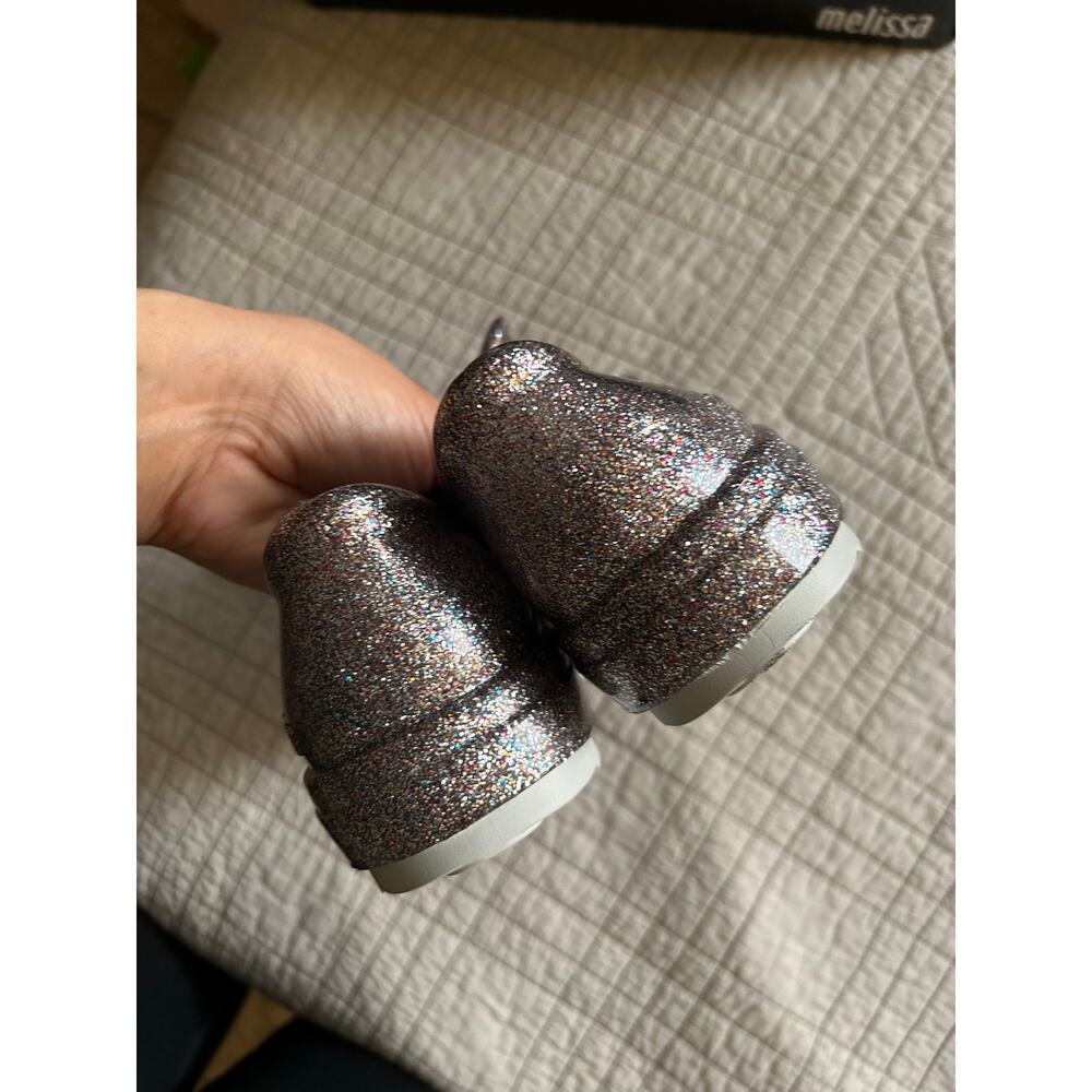 Melissa Disney Glitter Lace Up Jelly Sneakers - Picture 4 of 7
